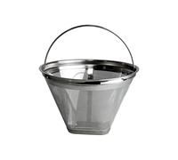 Filtro per caffè riutilizzabile in acciaio inossidabile 304 Filtro a forma cono a rete fine Lavabile in lavastoviglie Case Strumento per la preparazione del caffè Filtro per caffè a cono