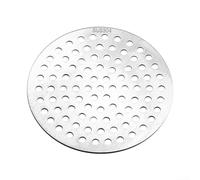 Filtro per capelli da bagno, copertura circolare per scarico del pavimento, in acciaio di alta qualità, resistente alla ruggine e facile da pulire (9 cm)
