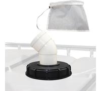 Filtro per contenitore IBC - Coperchio filtro acqua IBC, per sacco IBC a gomito, | Rubinetto per serbatoio di stoccaggio 'acqua, per serbatoio IBC, Adattatore per IBC, Tubo da