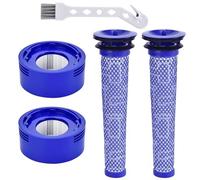 Filtro per Dyson V7 V8, 4 Pezzi Confezione da Filtri Ricambio per Dyson V7 Animal V8 Animal V8 Absolute & SV10 Vacuum, 2 Pre-Filtro + 2 HEAP Post-Filtri, Ricambio per Parte # DY 965661-01 & 967478-01
