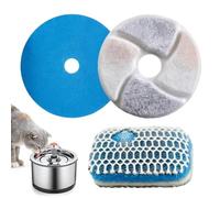Filtro per fontana d'acqua per gatti, cuscinetti di ricambio per dispenser di acqua per animali domestici, cartuccia di filtraggio multistrato per acqua potabile pulita, compatibile con cani e gatti