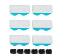 Filtro per fontana per gatti, set di filtraggio con spugna, ricambio per fontana d'acqua per gatti, per dispenser di bevande per animali domestici, casa, appartamento, interni, manutenzione quotidiana