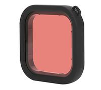 Filtro per Fotocamera D'azione Filtro per Obiettivo da Immersione in ABS con Corda per 8 Action Camera Guscio Impermeabile Chiaramente Foto (rosso chiaro)