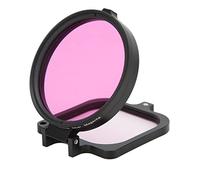 Filtro per fotocamera di movimento, corretta deviazione di colore, profondità 5-25 m, filtro subacqueo stabile, 58 mm, con corda per la mano, per telecamera di movimento (viola subacqueo)