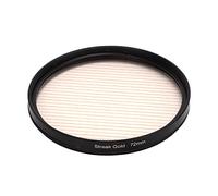 Filtro per fotocamera, resistente all'acqua, antigraffio, telaio in lega di alluminio, filtro per obiettivo della fotocamera a prova di olio ad alta definizione, striscia dorata per (72 mm)