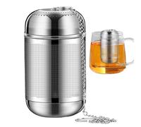 Filtro per infusione di tè per foglie sciolte | di tè in acciaio inossidabile a maglia con un setaccio fine, quando cucinare e cucinare il tè, le dimensioni comuni si adattano e setacci