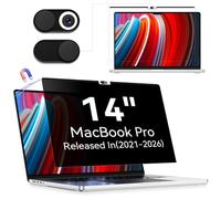 Filtro per la privacy magnetico per MacBook Pro 14 M5 M4 M3 M2 M1 | Rimovibile Privacy Screen per Mac Pro 14 (2021-2026) Protezione Schermo Anti Spia Rifletto Anti-Luce Blu