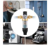 Filtro per l'acqua di rubinetto riutilizzabile Filtro pre-filtro per sedimenti in acciaio inossidabile con filtro fine per tubo dell'acqua di pozzo da 1/2 pollice 3/4 pollici 20mm