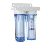 Filtro per l'acqua, Filtro dell'acqua del rubinetto del rubinetto a doppia osmosi inversa da 10 ", cartuccia del depuratore d'acqua a due stadi addensata for la salute cucina domestica(2 points interf
