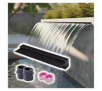 Filtro per laghetto in acciaio inox e cascata Spillway - Fontana d'acqua esterna per giardino, patio, piscina e spa, facile da installare, migliora l'estetica del paesaggio, perfetta per il cortile