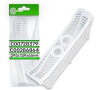 Filtro per Lanugine per Asciugatrice 295x139x65 mm con Codice Originale C00728379 C00286864 488000728379 482000023267 per Indesit per Ariston per Philips per Whirlpool - Garanzia di 5 Anni - ONIX TECH