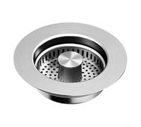 Filtro per lavello da cucina con design compatto, cestello in acciaio inox e anima in rame, sistema di drenaggio efficiente per l'uso quotidiano