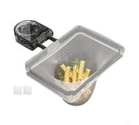 Filtro per lavello da cucina con forte attacco a ventosa e design pieghevole, separa i rifiuti umidi e asciutti per scarichi più puliti e ridotto rischio di ostruzioni (grigio (100))
