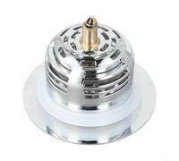 Filtro per lavello da cucina con nucleo in ottone ABS ispessito costruzione in rame anti-intasamento tappo guarnizione coperchio 11 x 6,5 x 7 cm argento