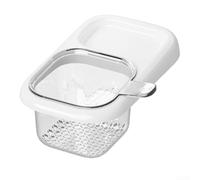 Filtro per lavello da cucina con struttura a maglia fine per catturare piccoli detriti e ridurre il rischio di intasamenti nelle linee idrauliche a casa (piastrella bianca)