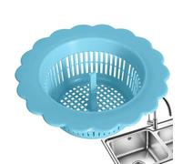 Filtro per lavello da cucina, filtro per lavello in silicone a rete, setaccio per lavello dal design della maniglia, protezione per scarico del bagno, tappo per lavello anti-blocco per cucina e bagno