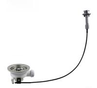 Filtro per lavello da cucina in acciaio inossidabile, con controllo della console, 110 114 mm, kit di rifiuti No-Touch per una facile gestione del flusso d'acqua (114 mm)