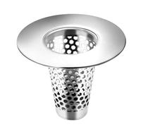 Filtro per lavello facile da usare Filtro accessorio per bagno Filtro in acciaio inossidabile per scarico vasca da bagno da 3,3-4,1 cm Filtro per capelli antiruggine 1 pezzo