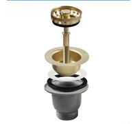 Filtro per lavello in acciaio inox, con doppio filtro e guarnizione di prevenzione delle perdite, per casa, cucina