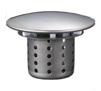 Filtro per lavello in acciaio inox, filtro per capelli da bagno e doccia con finitura cromata, setaccio moderno anti intasamento per lavabo, inserto di protezione per detriti del lavandino