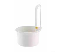 Filtro per lavello in silicone con bottone a pressione, cestello rimovibile per cibo e frutta, per lavello da cucina, montabile a parete per massimizzare lo spazio e la comodità del lavandino (bianco)