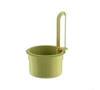 Filtro per lavello in silicone con bottone a pressione, cestino rimovibile per filtrare alimenti e frutta, montabile a parete per organizzare e risparmiare spazio nel lavello della cucina (verde)