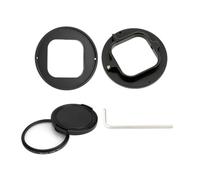 Filtro per lenti UV in lega di alluminio da 52 mm con anello adattatore per Go-pro Hero 9/10 nero