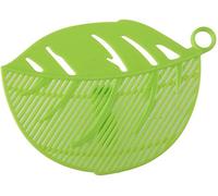 Filtro per lo scarico dell'acqua a forma di foglia creativa Gadget per la pulizia della verdura e della frutta Clip da cucina Scolapiatti per riso a scattoprofessionale.