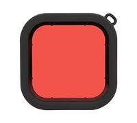 Filtro per Obiettivo Subacqueo Filtro per Immersione in ABS con Corda per 8 Action Camera Impermeabile Accessori per Fotografia di Correzione del Colore (Rosso)