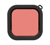 Filtro per Obiettivo Subacqueo Filtro per Immersione in ABS con Corda per 8 Action Camera Impermeabile Accessori per Fotografia di Correzione del Colore (rosso chiaro)
