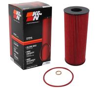 K&N Filters Filtro olio HP-7053 Serie High Performance compatibile con BMW Rosso
