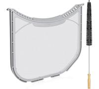 Filtro per pelucchi di ricambio per asciugatrice ADQ566564 compatibile con LG e per asciugatrici Kenmore, schermo in acciaio inox con spazzola di pulizia lunga 13,4 pollici