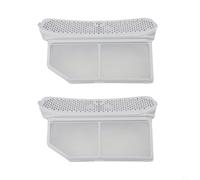 Filtro per pelucchi per asciugatrici Bosch Siemens, parte 752387, compatibile con Iq700, Iq500, serie 6 800, Avantixx, Logixx, Exxcel Ascenta, Isensoric Extra Class in plastica bianca (confezione da 2