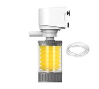 Filtro per pesci - Macchina per la pulizia della circolazione 'acqua, potente filtro aeratore per acqua Betta gamberetti acquario acqua salata piante barriera corallina alghe stagno