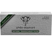 Filtro per pipa White Elephant Naturale 9 mm 1 scatola da 20 filtri