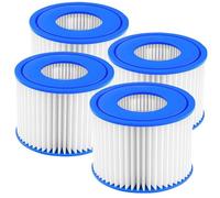 Filtro per piscina tipo VI, 4 pezzi di ricambio per idromassaggio, cartucce filtro VI per Bestway Miami, cartuccia filtro Spa, cartuccia filtrante per Best-Way, Lay-Z-Spa, piscina, Coleman SaluSpa