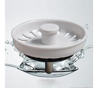 Filtro per rifiuti da cucina, tappi per lavello da cucina, tappi di scarico per lavello bianco, diametro 74 mm, per lavello della cucina di casa - 3 pezzi