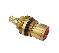 Filtro per rubinetto, Cartucce for rubinetti Valvole for rubinetti di ricambio Disco ceramico Cartucce for rubinetti a un quarto di giro 20 denti BSP 1/2" 20 scanalature,(Rood)