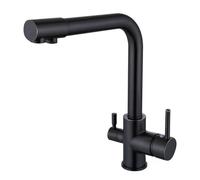 Filtro per rubinetto da cucina a 3 vie con beccuccio girevole a 360° Miscelatore per acqua calda e fredda Depuratore d'acqua ad alte prestazioni per un gusto e una salute migliori, facile