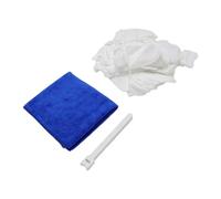 Filtro per Rubinetto in Cotone a Sacchetto, Efficiente Antischizzo | Compatibilità universale, Indicatore di sporco visibile, 10 lacci riutilizzabili, Per lavelli da , Dimensioni 6x8 cm