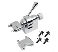 Filtro per rullante, regolabile, in lega di zinco, per controllo della tensione del tamburo, installazione semplice, compatto, 9 x 4 cm, accessorio professionale per percussioni (argento)