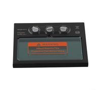 Filtro per saldatura con oscuramento automatico, filtro per saldatura LCD con opzioni di controllo della luminosità e funzione di regolazione manuale del livello, 110 x 90 mm
