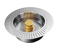 Filtro per scarico del lavello della cucina e applicazioni del bacino delle verdure utilizzando acciaio inossidabile costruito per resistere e usura nel tempo (acciaio inossidabile oro)
