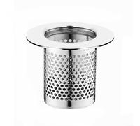Filtro per scarico doccia e lavandino, in acciaio inox 304, per prevenire gli intasamenti (C)
