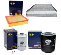 Filtro Per Set SCT Carburante- Olio Aria Ambienti Interni Audi A6 Avant . 2.4