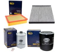 Filtro Per Set SCT Carburante- Olio Aria Ambienti Interni VW Passat Variant 2.8