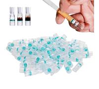 Filtro per Sigaretta, Filtro per Sigaretta Usa e Getta da 100 Pezzi con Convertitore per Sigaretta Fine, Accessorio per la Purificazione del Fumo del Filtro per Sigarette per Fumatori Portatili