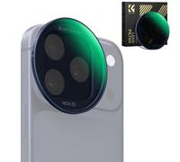 K&F CONCEPT Snap-On Filtro ND2-32 per iPhone 17 Pro & Pro Max, Ultraleggero 11,2g Filtro Obiettivo ND Variabile con Supporto Snap-on Deco, Vetro AGC Rivestito a 28 Strati, Blu Scuro