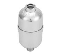 Filtro per soffione doccia G1/2in Filtri per soffione per acqua dura rimuovono cloruro di cloro Ferro cromato per pozzo d'acqua Protezione della pelle Doccia (Argento)