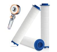 Filtro per Soffione Doccia in Cotone PP 2 in 1 | Acqua Purificata e Morbida | Funzione Powerwash | Elimina Calcare e Cloro | Risparmio per Pelle e Capelli Sani cartuccia filtrante per filtri doccia
